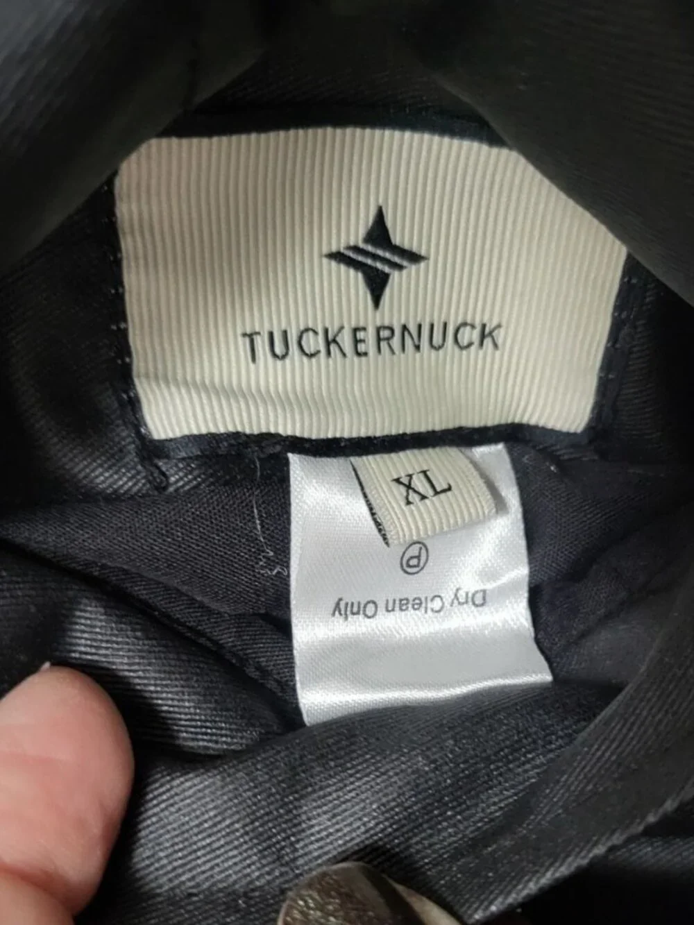 Tuckernuck Emilia Black Waxed Reversible Vest Faux Fur Sleeveless Jacket